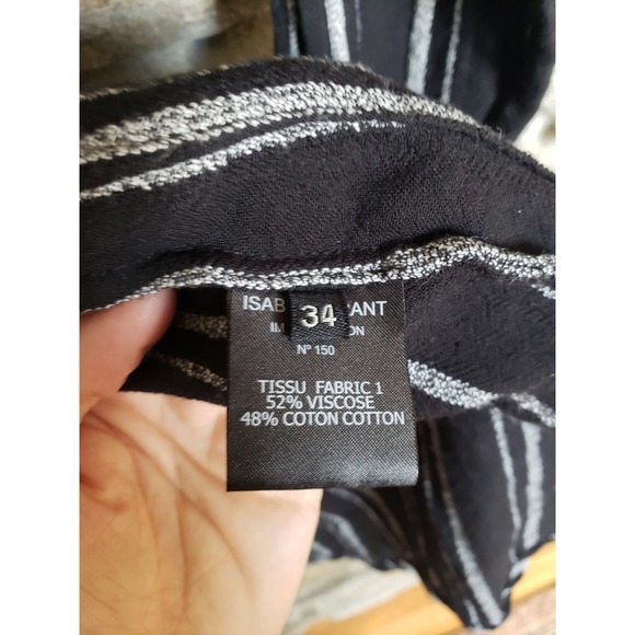 Isabel Marant Striped Buttoned Shirt, Long Size 34 - Picture 5 of 7